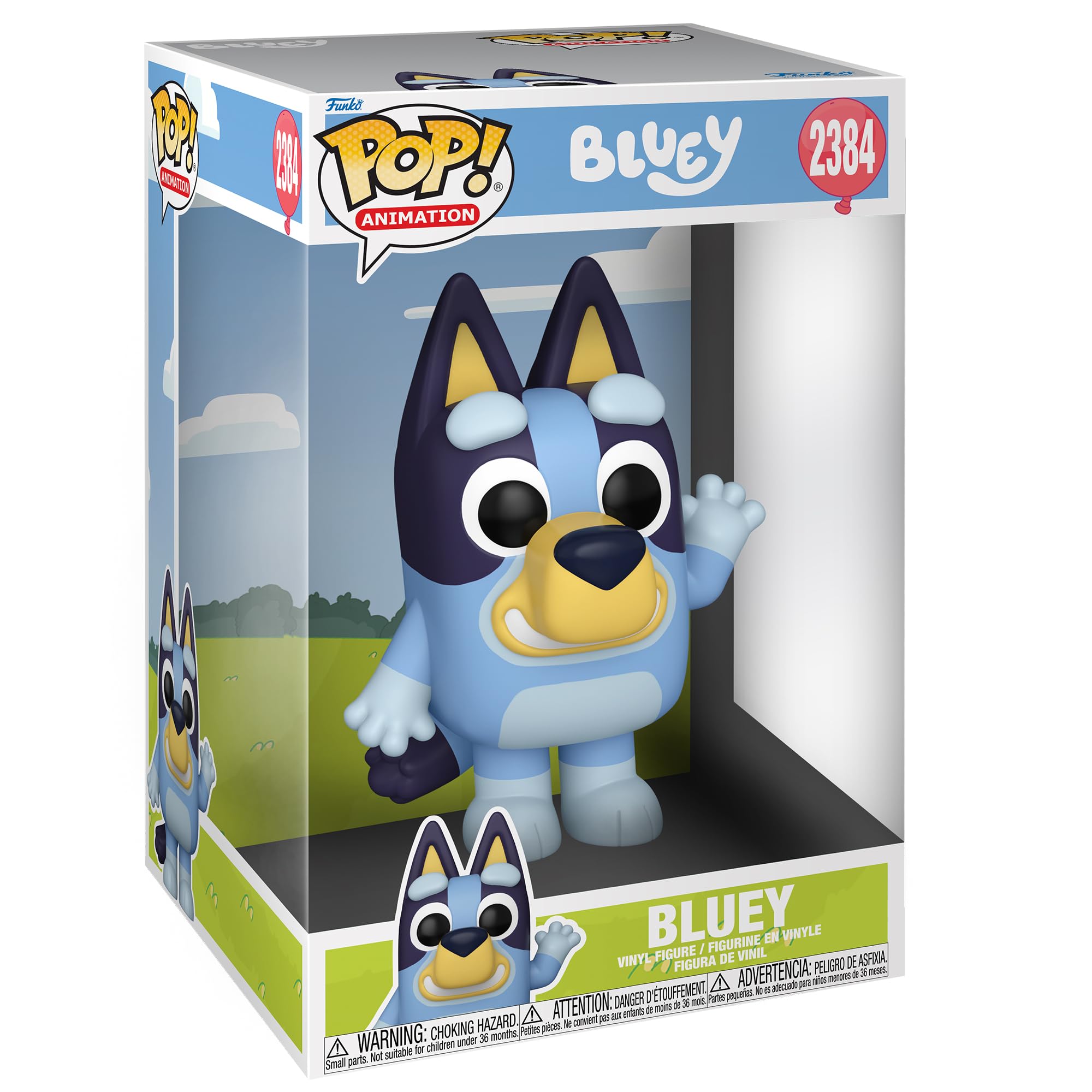 Funko POP! Jumbo: Bluey - Bluey | Official Merch - Collectable Vinyl Figurine for Shelf Display - Birthday Gift Idea for Fans and Collectors
