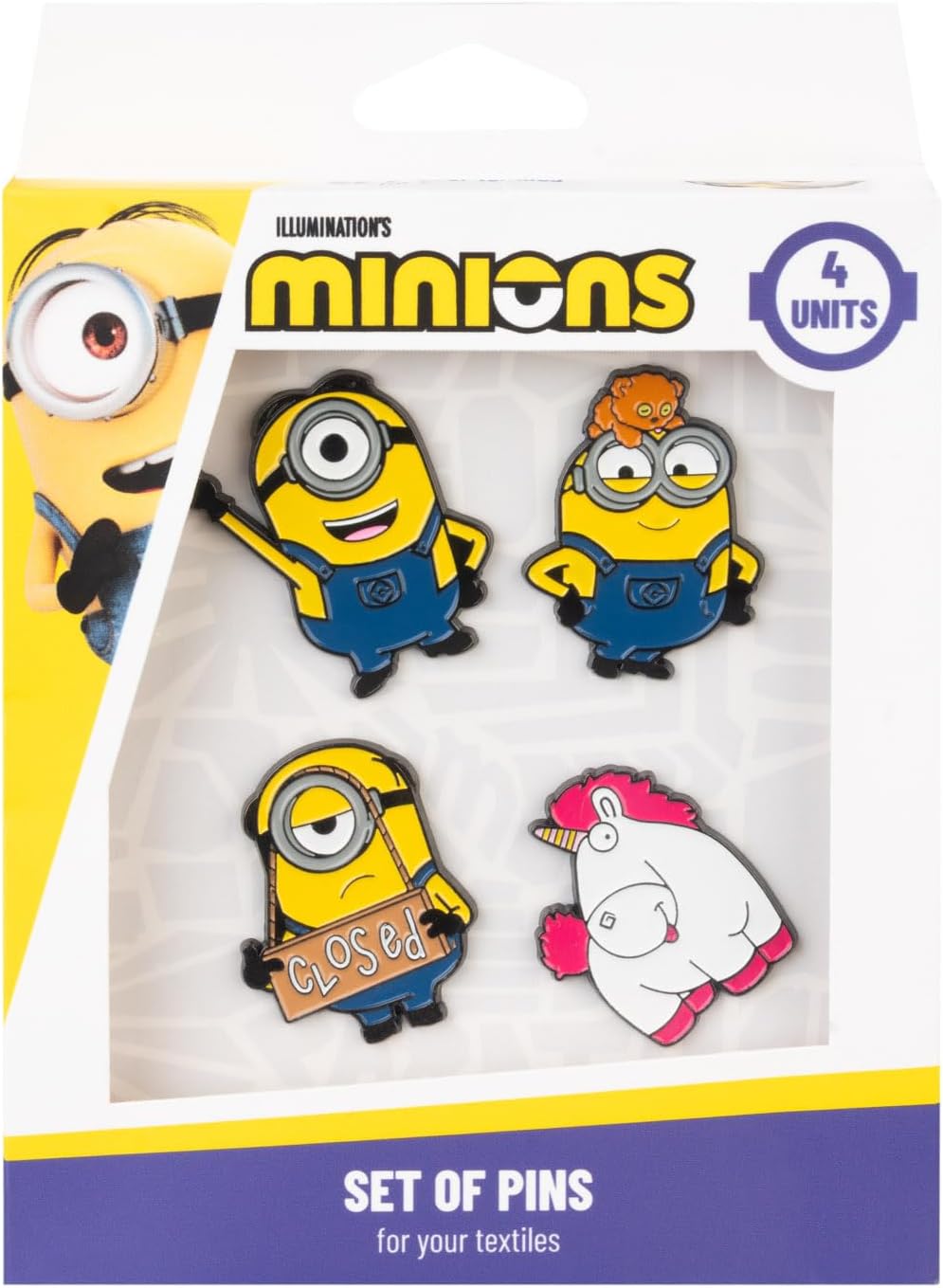 Minions Pin Badges Set Of 4