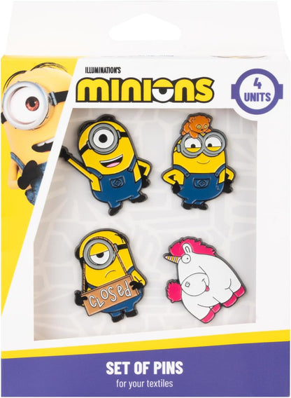 Minions Pin Badges Set Of 4