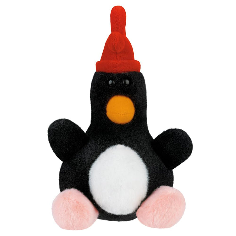 AURORA - 61685 -Feathers McGraw Palm Pals Soft Toy from Wallace & Gromit - 13cm - Black & Red - Fun Collectable Plush for Kids and Wallace & Gromit lovers - Perfect for any occasion