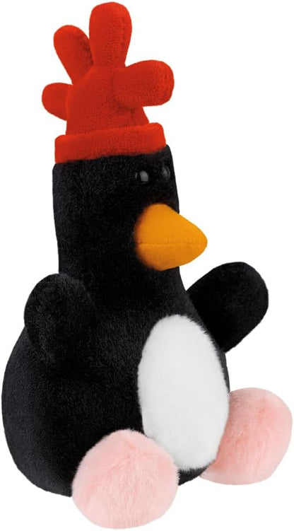AURORA - 61685 -Feathers McGraw Palm Pals Soft Toy from Wallace & Gromit - 13cm - Black & Red - Fun Collectable Plush for Kids and Wallace & Gromit lovers - Perfect for any occasion