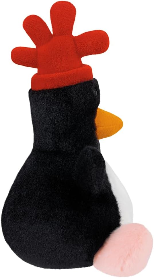 AURORA - 61685 -Feathers McGraw Palm Pals Soft Toy from Wallace & Gromit - 13cm - Black & Red - Fun Collectable Plush for Kids and Wallace & Gromit lovers - Perfect for any occasion