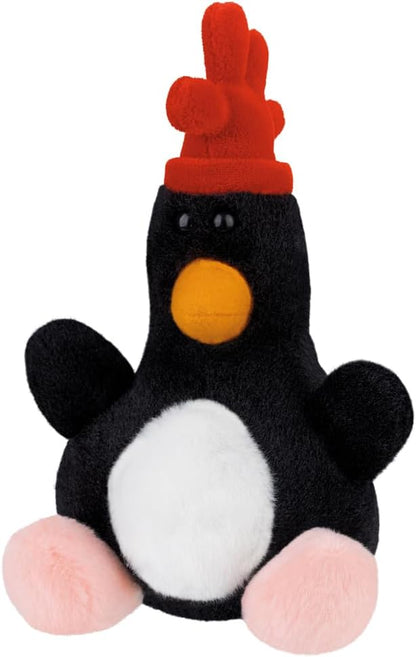 AURORA - 61685 -Feathers McGraw Palm Pals Soft Toy from Wallace & Gromit - 13cm - Black & Red - Fun Collectable Plush for Kids and Wallace & Gromit lovers - Perfect for any occasion