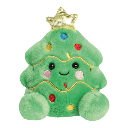 AURORA- 99406 -Palm Pals Douglas Christmas Tree Soft Toy -13cm -Green - Fun Collectable Plush for Kids and Adult Collectors - Perfect for Holiday Decorations or Gifts