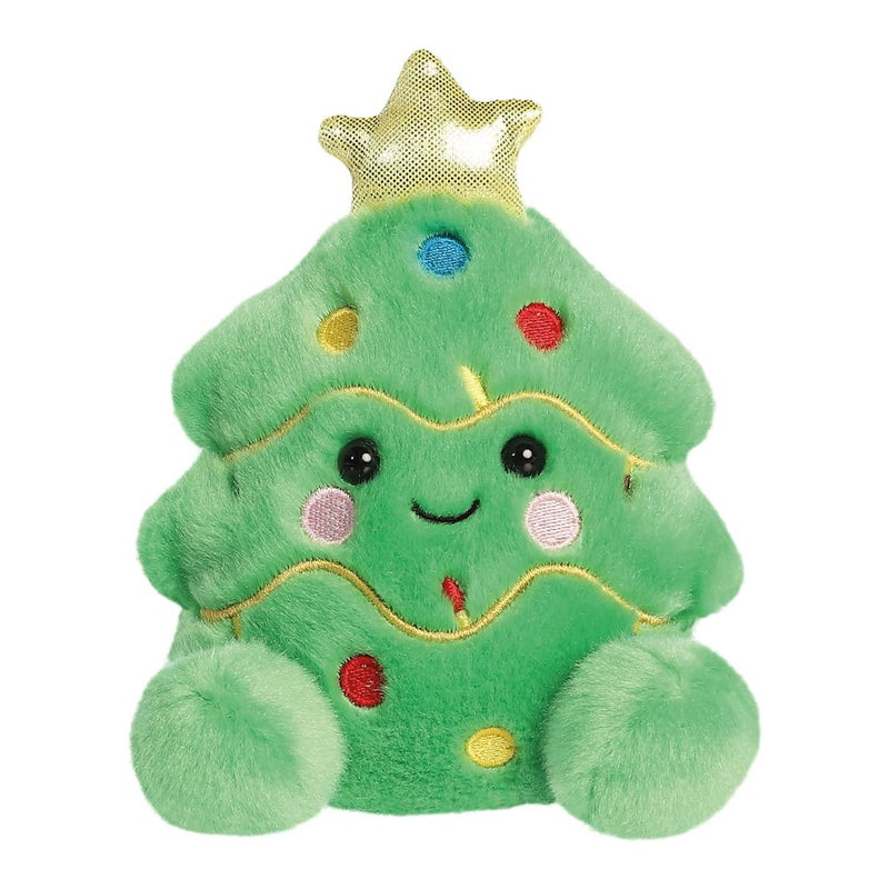 AURORA- 99406 -Palm Pals Douglas Christmas Tree Soft Toy -13cm -Green - Fun Collectable Plush for Kids and Adult Collectors - Perfect for Holiday Decorations or Gifts