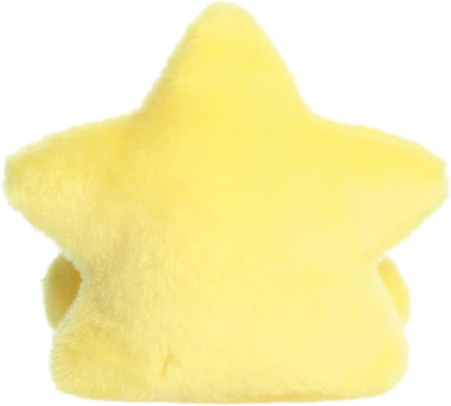 AURORA -99407 -Palm Pals Navi Star Topper 13cm Soft Toy – Fun Collectable Plush for Kids and Adult Collectors - Perfect for Christmas Decorations and Gifts -Yellow