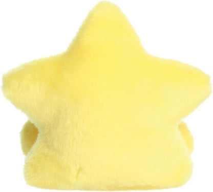 AURORA -99407 -Palm Pals Navi Star Topper 13cm Soft Toy – Fun Collectable Plush for Kids and Adult Collectors - Perfect for Christmas Decorations and Gifts -Yellow