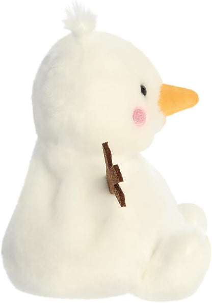 AURORA - 99461 - Palm Pals Twig Snowman Soft Toy- 13cm - White - Fun Collectable Plush for Kids and Adult Collectors - Perfect for Holiday Decorations or Gifts