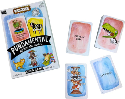 Jelly Armchair Pundamental Animals Card Game, All Pun and Games Matching Game