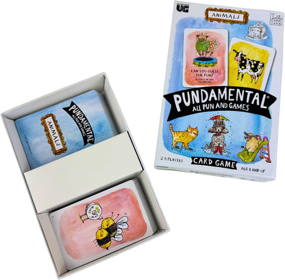 Jelly Armchair Pundamental Animals Card Game, All Pun and Games Matching Game