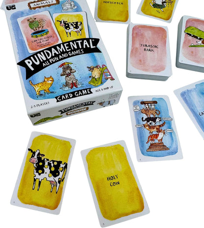 Jelly Armchair Pundamental Animals Card Game, All Pun and Games Matching Game
