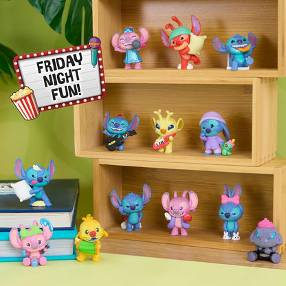 Disney Stitch Friday Night Fun Blind Capsule Figure, Mini Collectible | Height 2 in, Surprise Blind Capsule, 13 to collect, Includes 1 figure and capsule, Ages 3 years