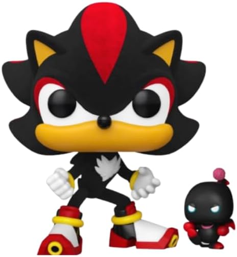 Funko Pop! Games: Sonic The Hedgehog - Shadow with Dark Chao (Flocked) (Special Edition) #1151 Vinyl Figure
