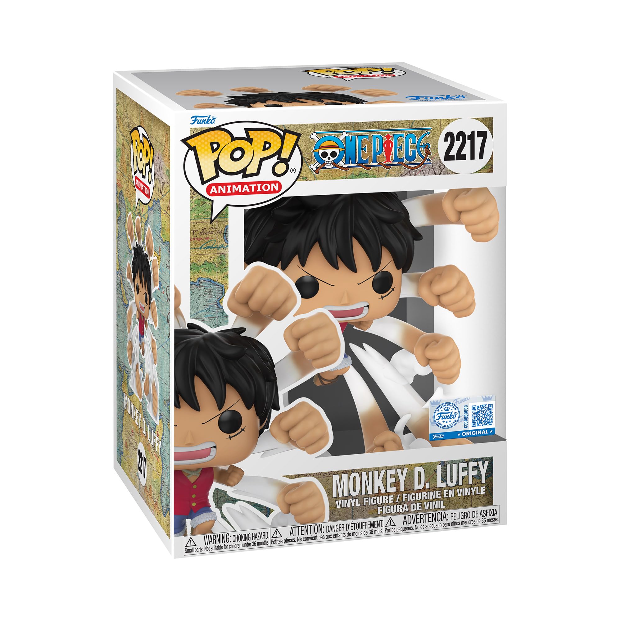 Funko POP! Premium: One Piece - Luffy - Gum Gum Gatling - Amazon Exclusive - Collectable Vinyl Figure - Gift Idea - Official Merchandise - Toys For Kids & Adults - Model Figure for Collectors