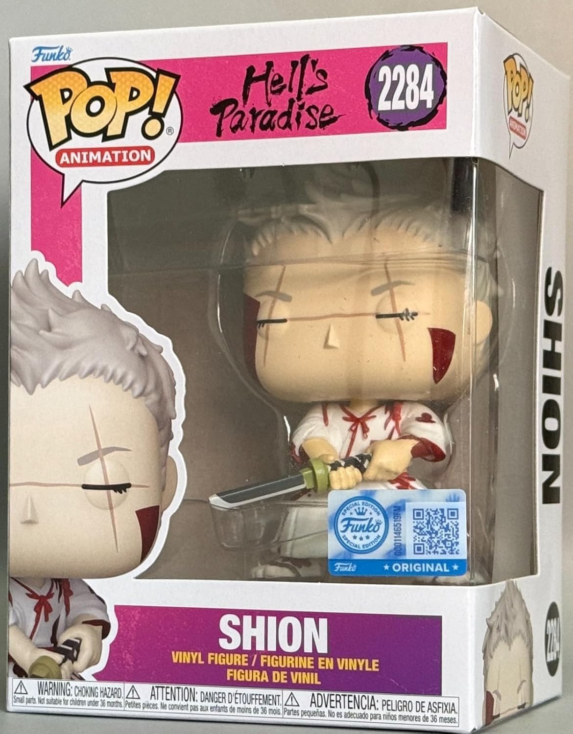 Funko Pop! Animation: Hell's Paradise - Shion (Bloody) (Special Edition) #2284 Vinyl Figure