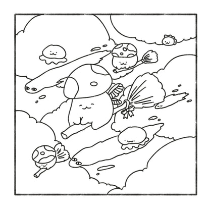 Cozy Creepy: Cute and Relaxing Coloring Book
