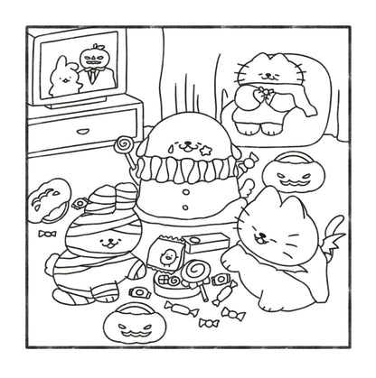Cozy Creepy: Cute and Relaxing Coloring Book