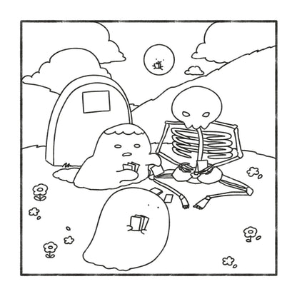 Cozy Creepy: Cute and Relaxing Coloring Book