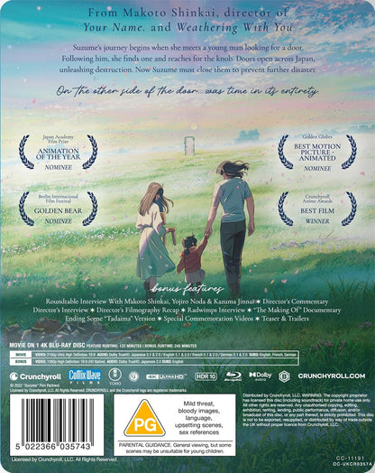 Suzume Limited Edition 4K UHD Steelbook