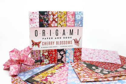 Cherry Blossoms Origami Paper and Book: 20 Easy Models with 96 High Quality Folding Sheets (Double-Sided
