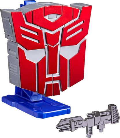 Transformers Icone Optimus Prime 6,75 pollici Voyager Class Action Figure che si converte in simbolo del logo Autobot, espositore, giocattoli robot per età 8+