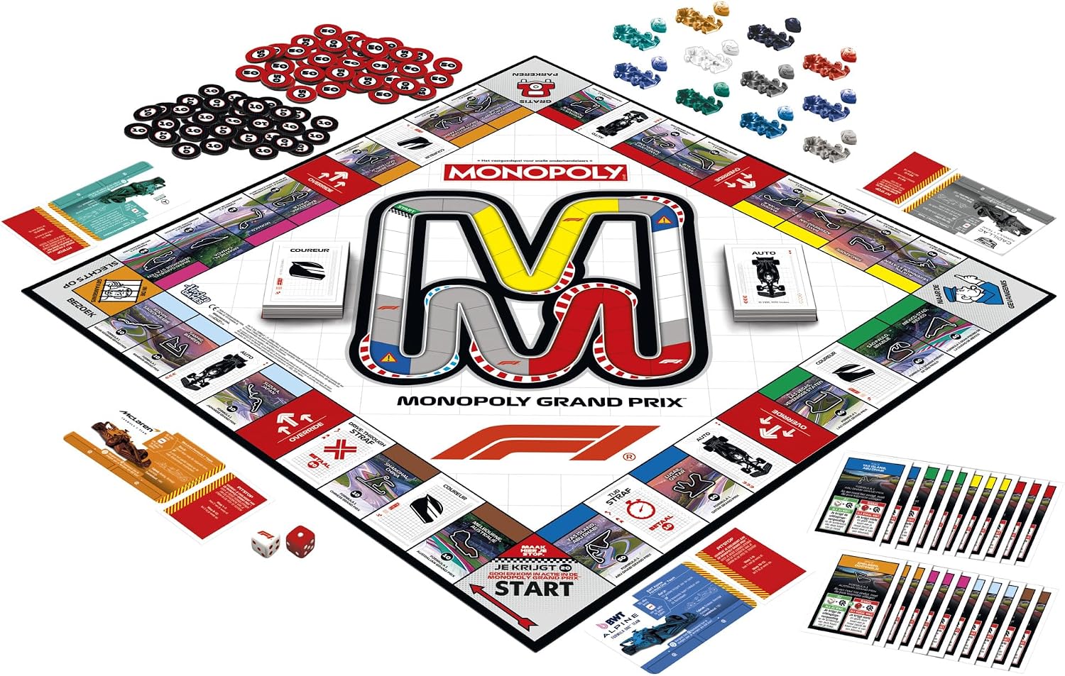 Monopoly F1, Brettspiel | offizielles Lizenzspiel Formula 1 | Familienspiel für Kinder, Jugendliche und Erwachsene | 2-6 Spieler | 45 Min. | ab 8 Jahren