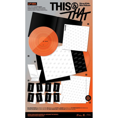Stray Kids THIS & THAT Vinyl LP Ver Official K-Pop CD Album