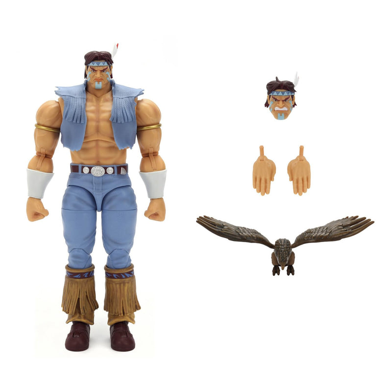 Jada Street Fighter II Figur T. Hawk, 17 cm, mit austauschbarem Zubehör, Sammelfigur Capcom, ab 13 Jahren (9335739314R00