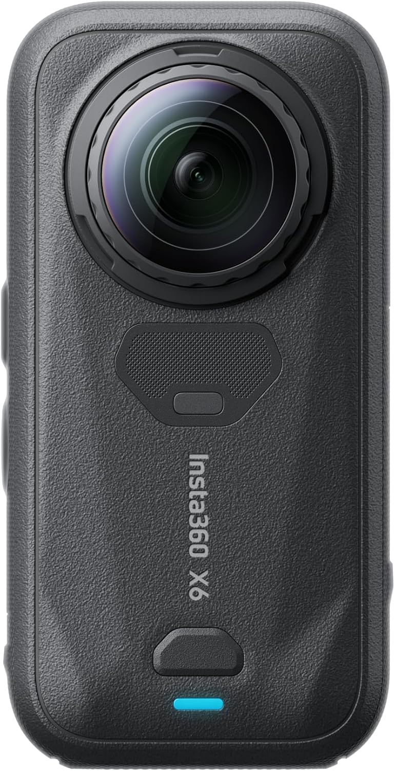 Insta360 X6 Standard Bundle – 8K 360° Action Camera, Dual 1/1.1" Sensors, PureVideo, 360° Reframing, Midnight Black