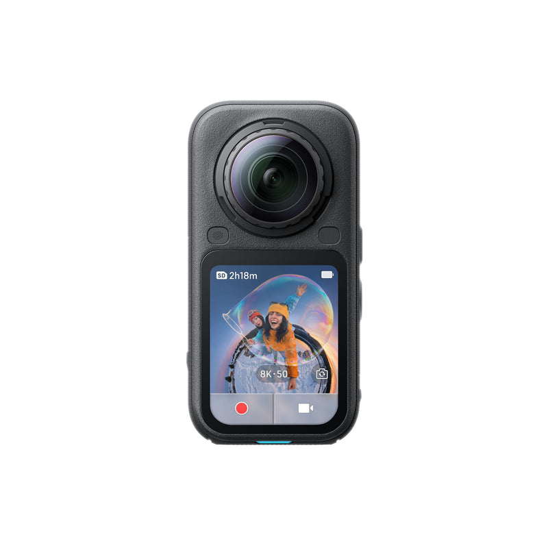 Insta360 X6 Standard Bundle – 8K 360° Action Camera, Dual 1/1.1" Sensors, PureVideo, 360° Reframing, Midnight Black