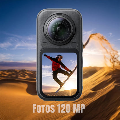 Insta360 X6 Standard Bundle – 8K 360° Action Camera, Dual 1/1.1" Sensors, PureVideo, 360° Reframing, Midnight Black