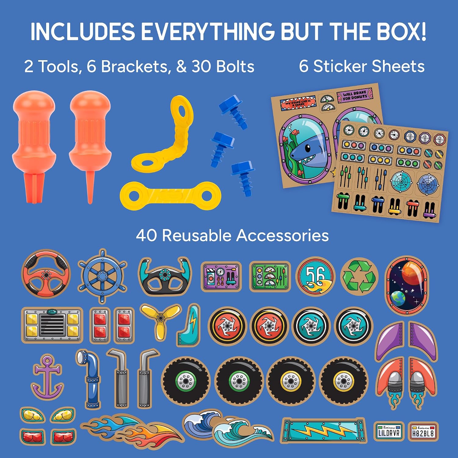 Learning Resources Boxineers Vehículos de Cartón, Kit de Construcción Stem