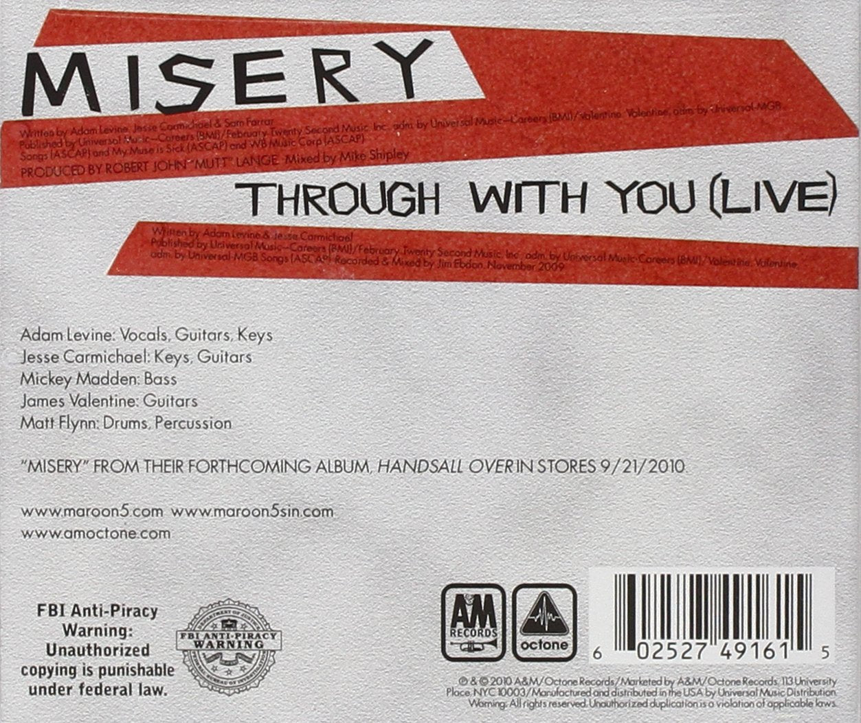 Misery/Through With You
