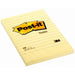 Post-it Large Notes Canary Yellow, 101 mm x 152 mm, 6 Lined Pads