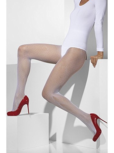 Smiffys Fishnet Tights, White