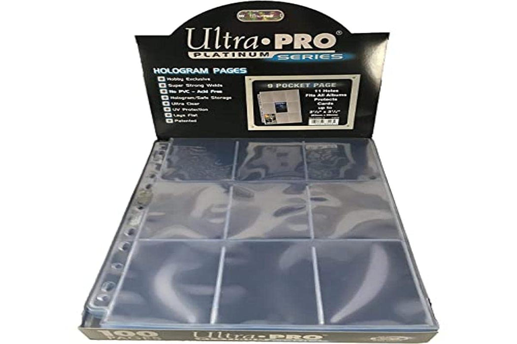 Ultra Pro Platinum 9-Pocket Hologram Pages (100 pcs.