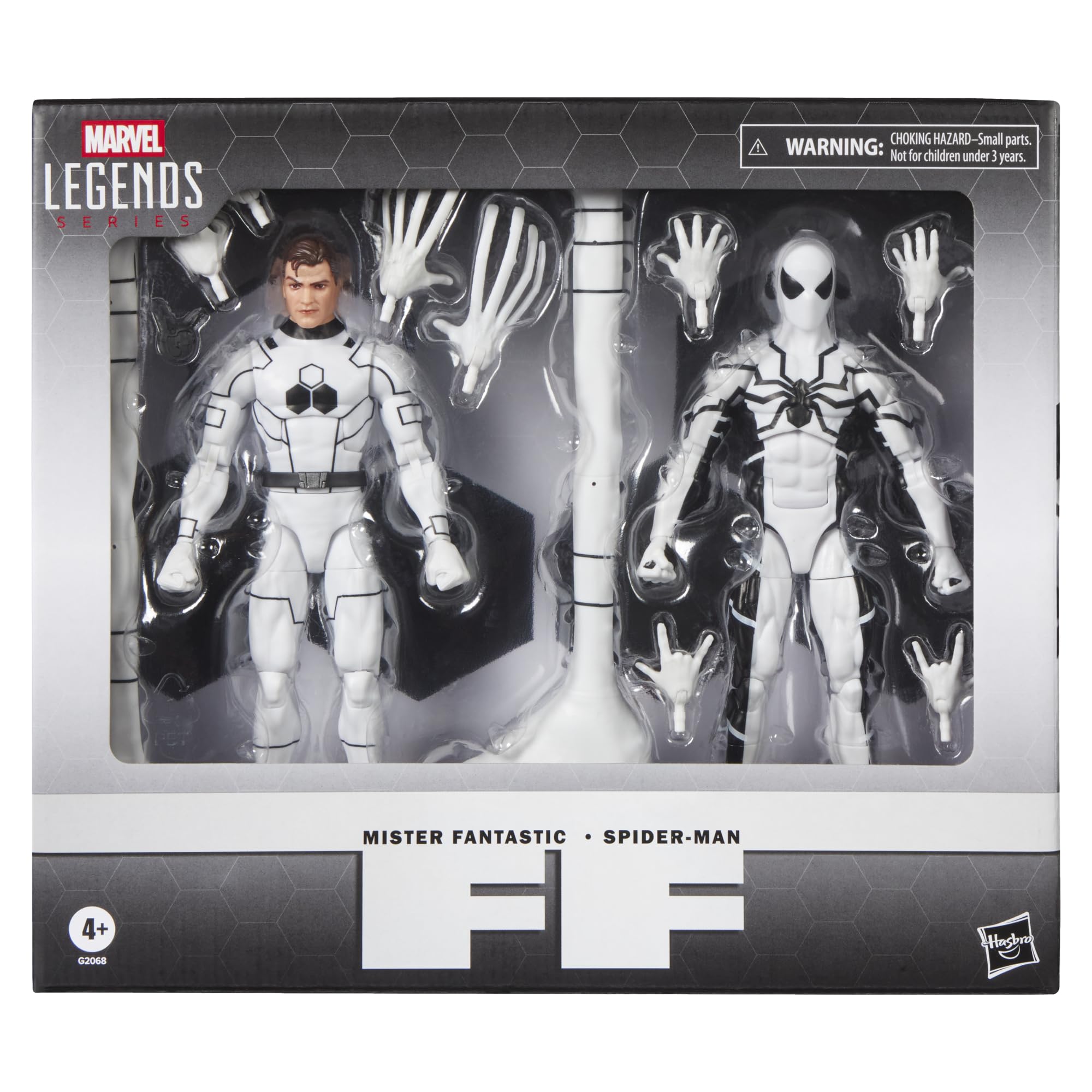 Marvel Legends Series Future Foundation Mister Fantastic & Spider-Man 2er-Pack, 2 von den Fantastic Four Comics inspirierte Action-Figuren zum Sammeln (Skala 15 cm