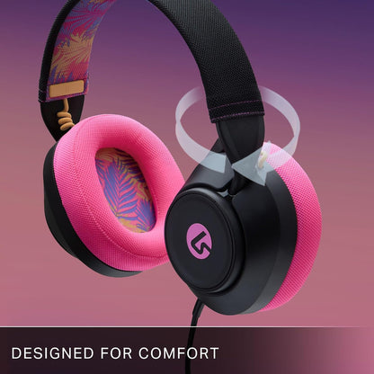 LucidSound LS10 Wired Gaming Headset - Midnight Surf, werkt met PlayStation, Xbox, PC, Mobile, en andere compatibele apparaten, ontworpen voor comfort, premium audio, Quick-Access Audio Controls