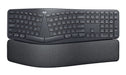 Logitech ERGO K860 Wireless Ergonomic Keyboard for Business - Split Keyboard Layout, Wrist Rest, Natural Typing, Windows/Mac/Chrome/Linux, Logi Bolt USB Receiver, Bluetooth, QWERTY SE layout- Grey