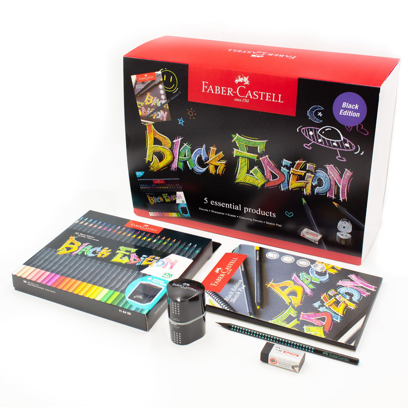 Faber-Castell Gift Box Creative Essentials Stationery Gift Set (Black