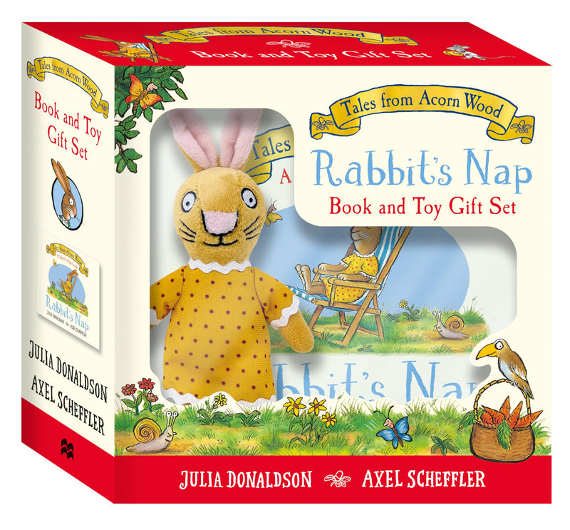 Tales from Acorn Wood: Rabbit's Nap Book and Toy Gift Set: A rhyming lift-the-flap board book and cute cuddly toy for toddlers
