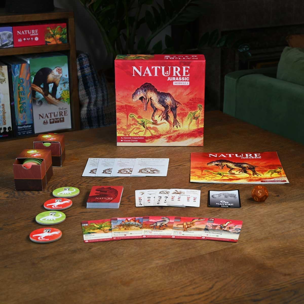 Northstar Game Studio Nature Board Game Expansion Module 2: Jurassic | Adapt Species in a Changing Environment | Strategy Game for Adults, Teens, Families & Solos | 1-4