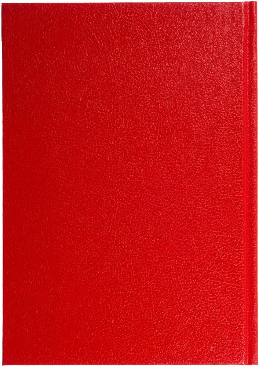 2027 Calendar Year Planner - 12 Month A5 Week-to-View Diary - Hard Cover in Red - Collins Debden Standard Desk Range (35.15-27