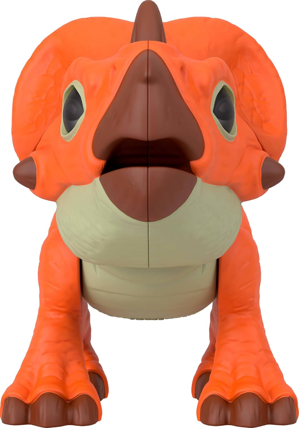 Fisher-Price Imaginext Jurassic World: Rebirth Dinosaur Action Figure with Kid-Activated Motion & Growing Spikes, 7.75-inch Aquilops Dino Toy, JGP99