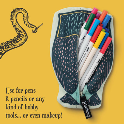 IF - Eclectionery Pencil Case - Soft Cotton Twill - Stationery Set - School Supplies - Boys & Girls