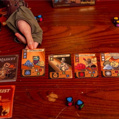 Thief's Market | Easy to Learn and Quick to Play | Strategic Dice-Drafting Board Game (Deluxe Edition