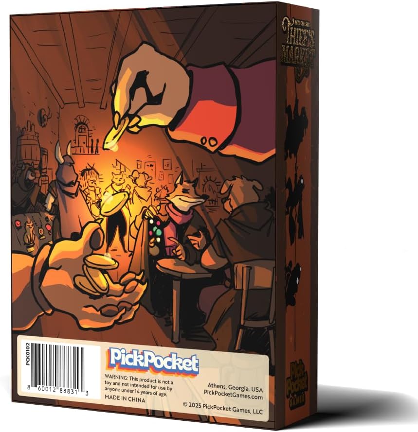 Thief's Market | Easy to Learn and Quick to Play | Strategic Dice-Drafting Board Game (Deluxe Edition