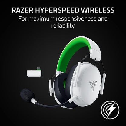 Razer BlackShark V3 X HyperSpeed for Xbox - Wireless esports Gaming-Headset - Ultra Lightweight 270 g - TriForce 50mm Driver - Detachable Mic - HyperSpeed 2,4 GHz & Bluetooth - Xbox/PC | White