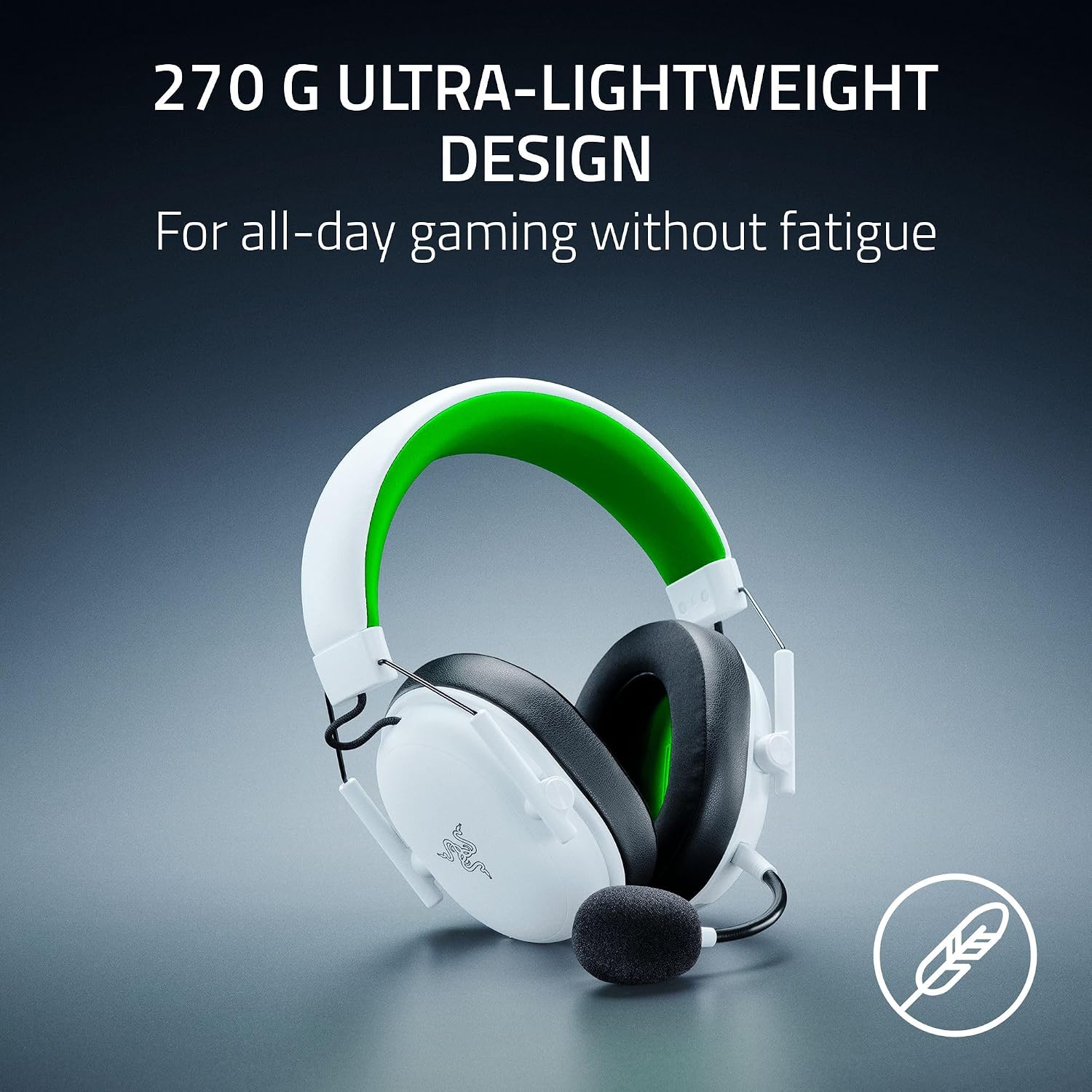 Razer BlackShark V3 X HyperSpeed for Xbox - Wireless esports Gaming-Headset - Ultra Lightweight 270 g - TriForce 50mm Driver - Detachable Mic - HyperSpeed 2,4 GHz & Bluetooth - Xbox/PC | White