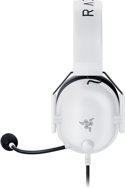 Razer BlackShark V2 X (PlayStation) - Wired e-sports headset for PlayStation 5 console - 250g - cardioid microphone - 50mm drivers, passive noise cancellation - 3.5mm jack White